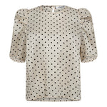 DilanCC Dot SS Blouse - Powder - Co'couture