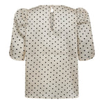 DilanCC Dot SS Blouse - Powder - Co'couture