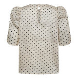 DilanCC Dot SS Blouse - Powder - Co'couture