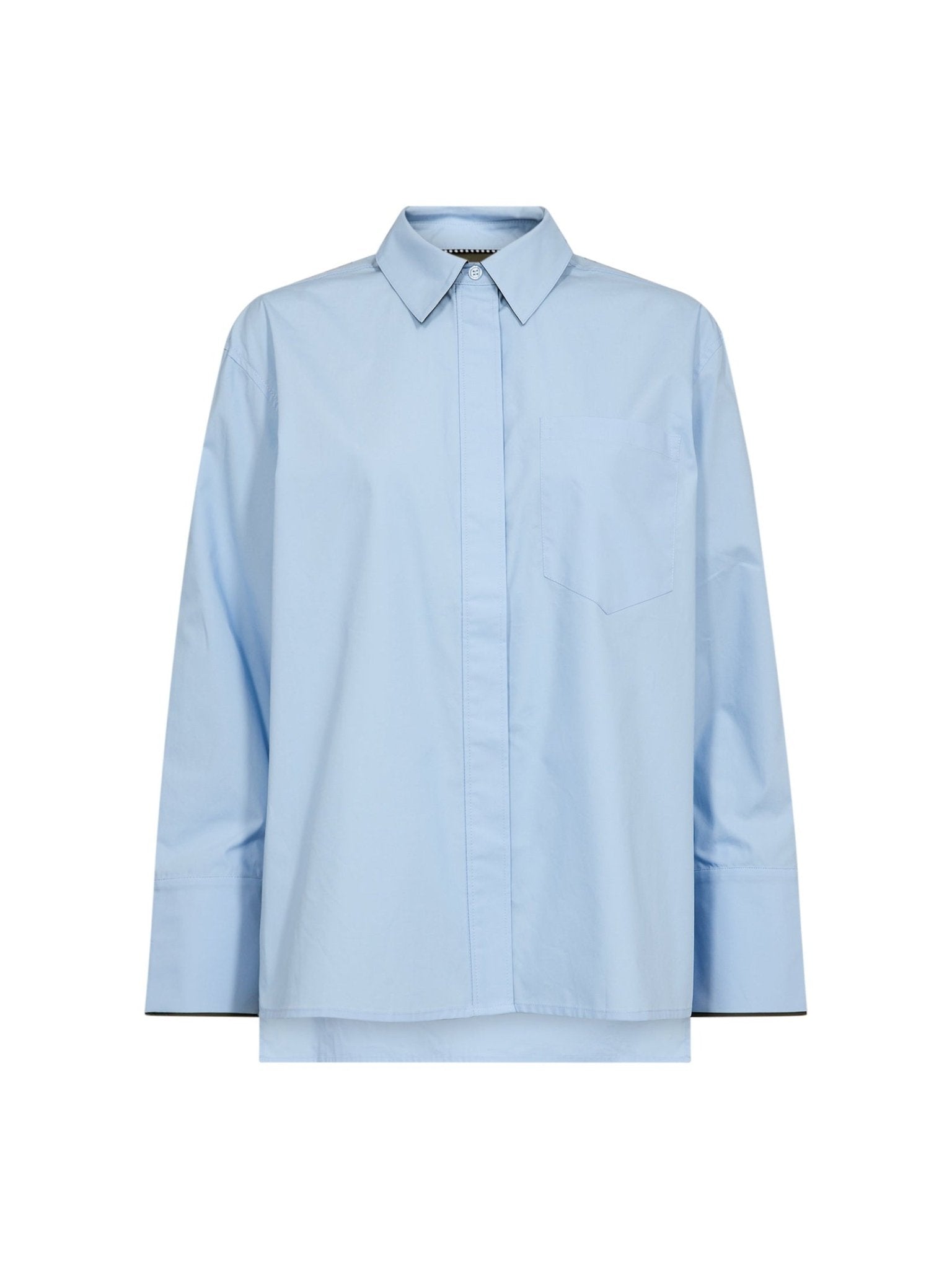 DonnaCC Fold Cuff Shirt - Pale Blue - Co'couture