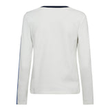 EdgeCC Sport LS Tee - Off - White Blue - Co'couture