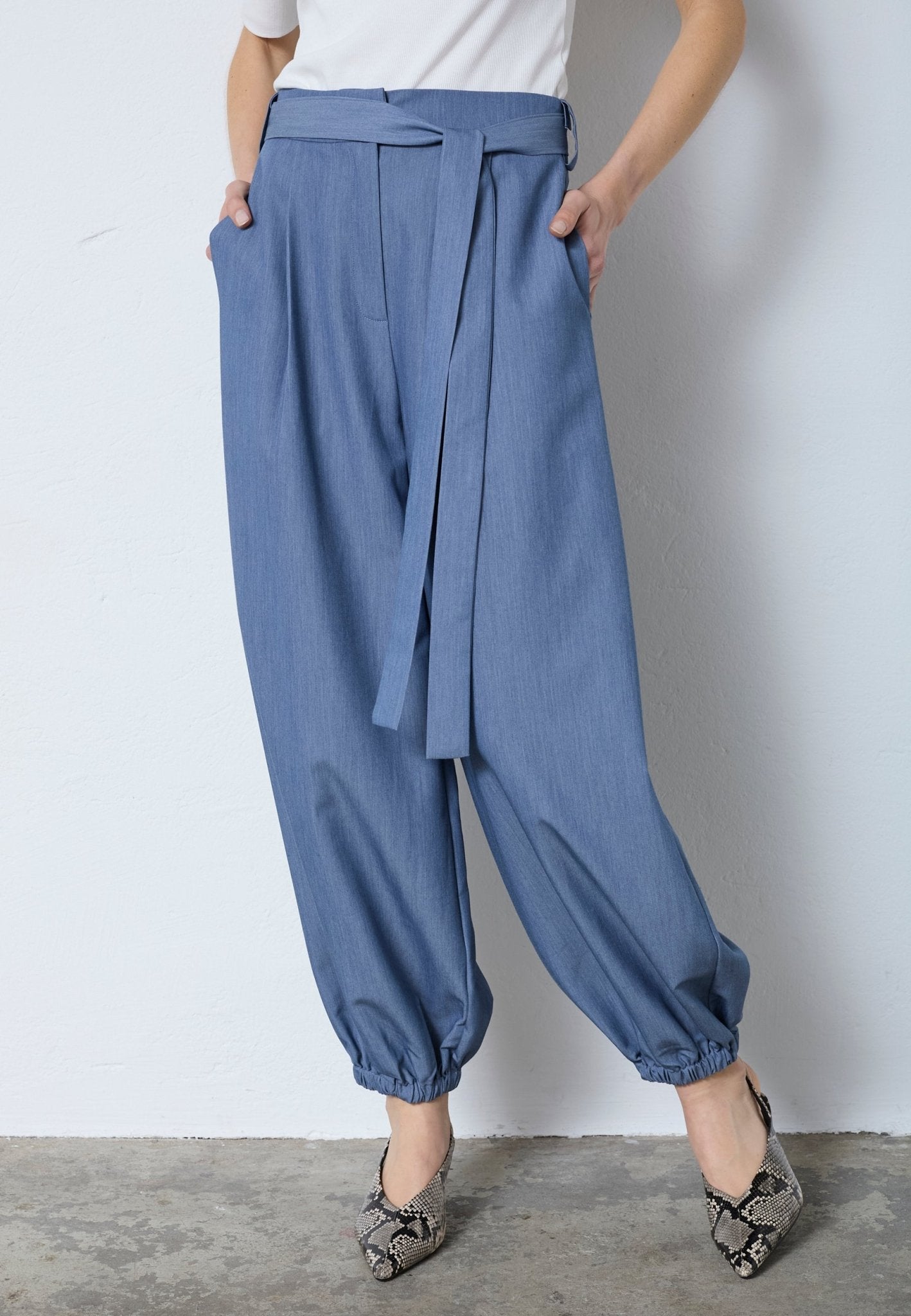 EllyCC Balloon Pant - Dusty Blue - Co'couture