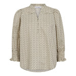 ElsyCC Frill SS Blouse - Bone - Co'couture