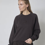 ErisCC Emb Sweat - Dark Brown - Co'couture
