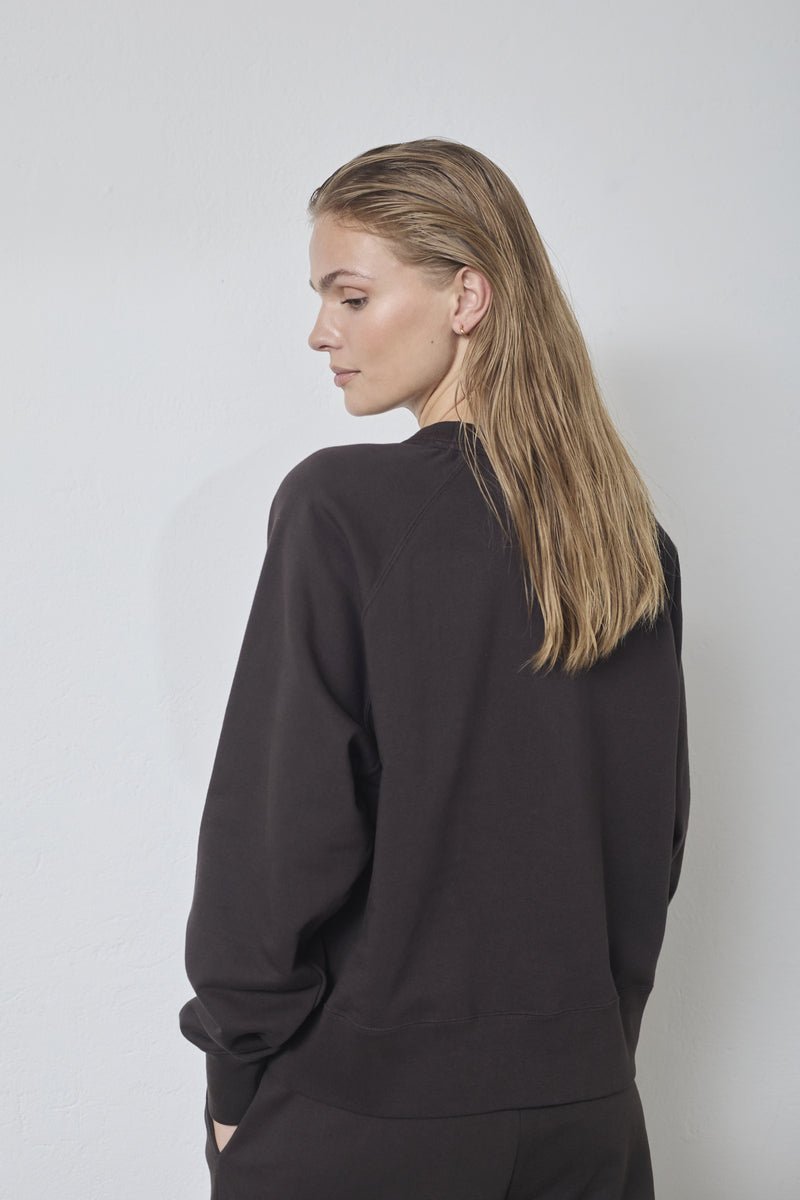 ErisCC Emb Sweat - Dark Brown - Co'couture