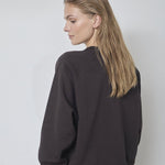 ErisCC Emb Sweat - Dark Brown - Co'couture