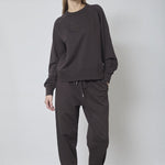 ErisCC Emb Sweat - Dark Brown - Co'couture