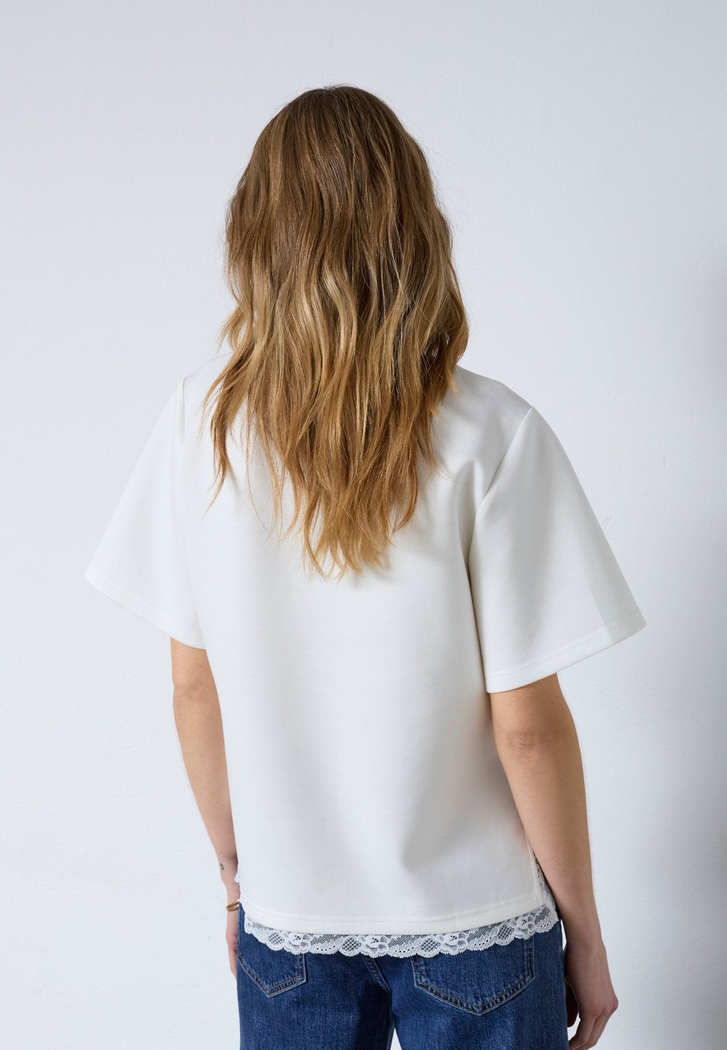 EviCC Lace Tee - White - Co'couture