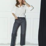 FemmeCC Straight Crease Jeans - Stone - Co'couture