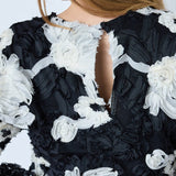 FleurCC Fluffy Blouse - Black - Co'couture