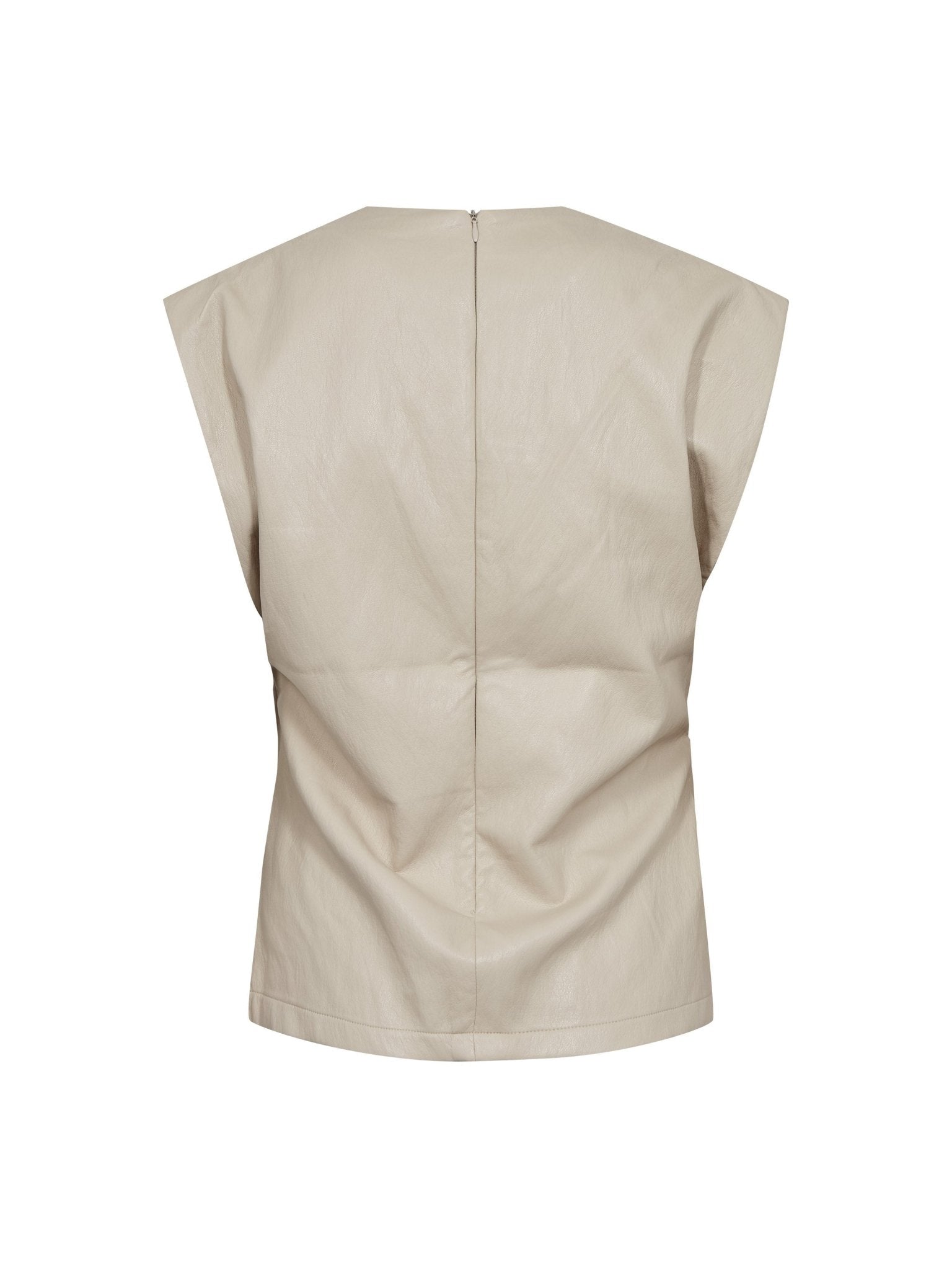 GittCC Pleat Top - Bone - Co'couture