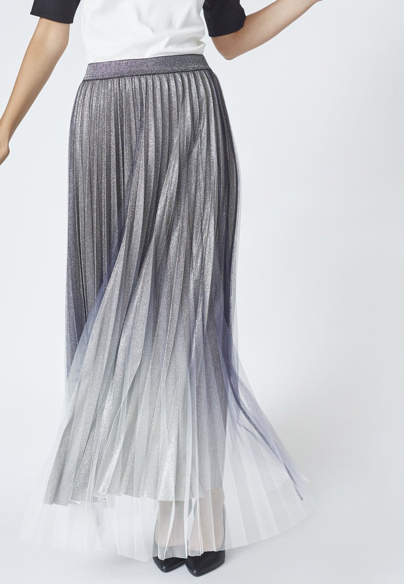 GlitterCC Plissé Skirt - Silver - Co'couture