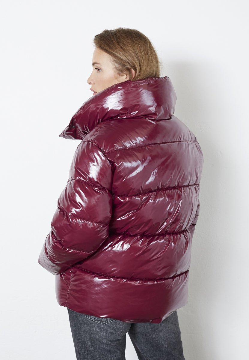 GlossyCC Puffer Jacket - Plum - Co'couture
