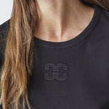 GrannyCC Embroidery LS Tee - Black - Co'couture