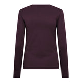 GrannyCC Embroidery LS Tee - Plum - Co'couture