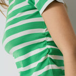 GrannyCC Gathering Stripe Tee - Off - White Green - Co'couture