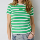 GrannyCC Gathering Stripe Tee - Off - White Green - Co'couture