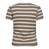 GrannyCC Gathering Stripe Tee - OffWhite/Walnut - Co'couture
