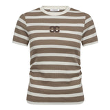 GrannyCC Gathering Stripe Tee - OffWhite/Walnut - Co'couture