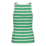 GrannyCC Rib Emb. Tank Top - Off - White Green - Co'couture