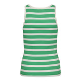 GrannyCC Rib Emb. Tank Top - Off - White Green - Co'couture