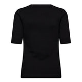GrannyCC Rib SS O - Tee - Black - Co'couture