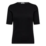 GrannyCC Rib SS O - Tee - Black - Co'couture