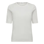 GrannyCC Rib SS O - Tee - Off white - Co'couture