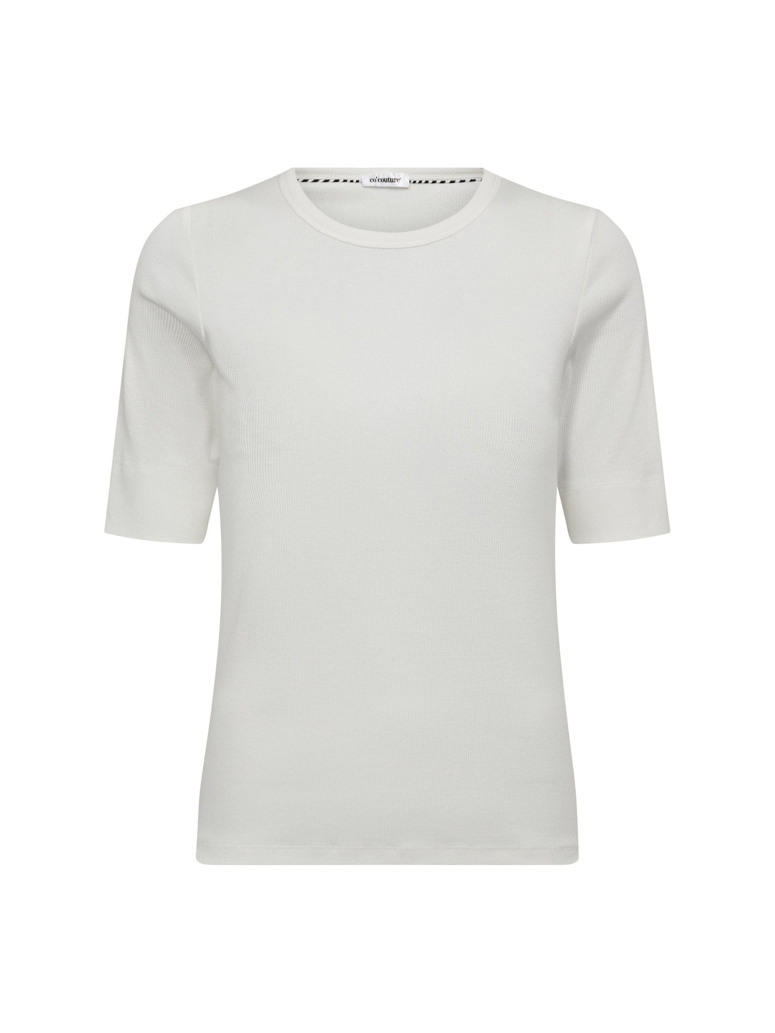 GrannyCC Rib SS O - Tee - Off white - Co'couture