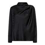 HelenCC Button Blouse - Black - Co'couture