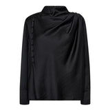 HelenCC Button Blouse - Black - Co'couture