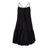 HeraCC Balloon Halter Dress - Black - Co'couture