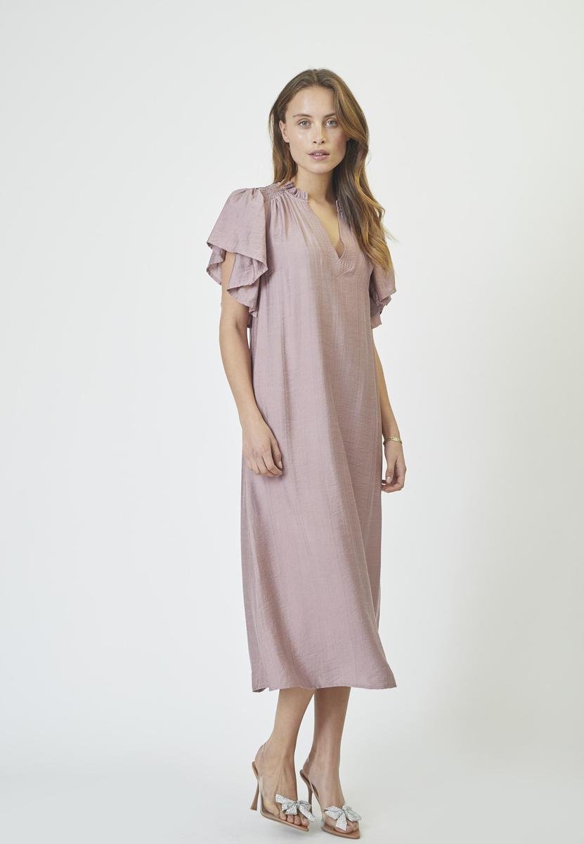 HeraCC SS Frill Dress - Old Rose - Co'couture