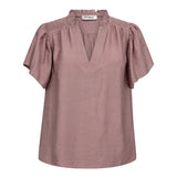 HeraCC SS Frill Top - Old Rose - Co'couture