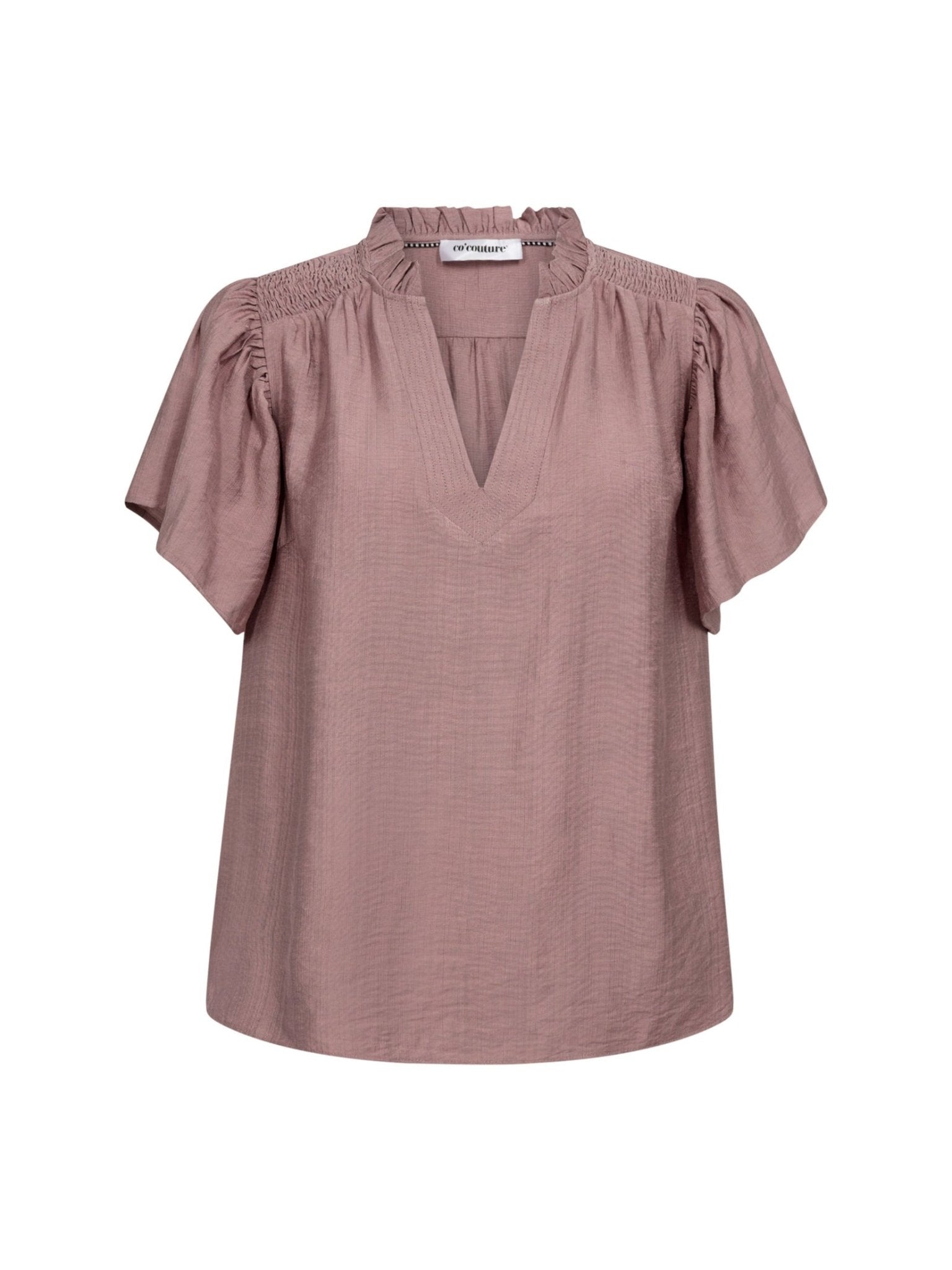 HeraCC SS Frill Top - Old Rose - Co'couture