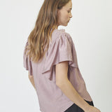 HeraCC SS Frill Top - Old Rose - Co'couture