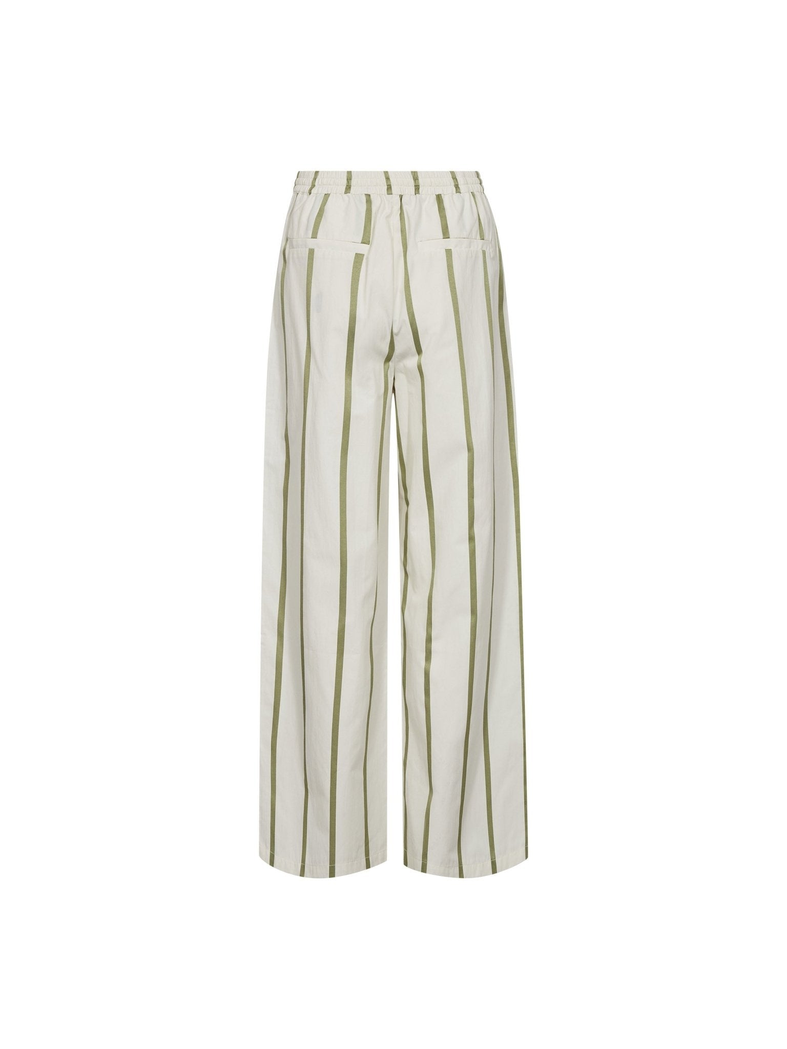 IdieCC Stripe Pants - Off - White Green - Co'couture