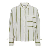 IdieCC Stripe Shirt - Off - White Green - Co'couture