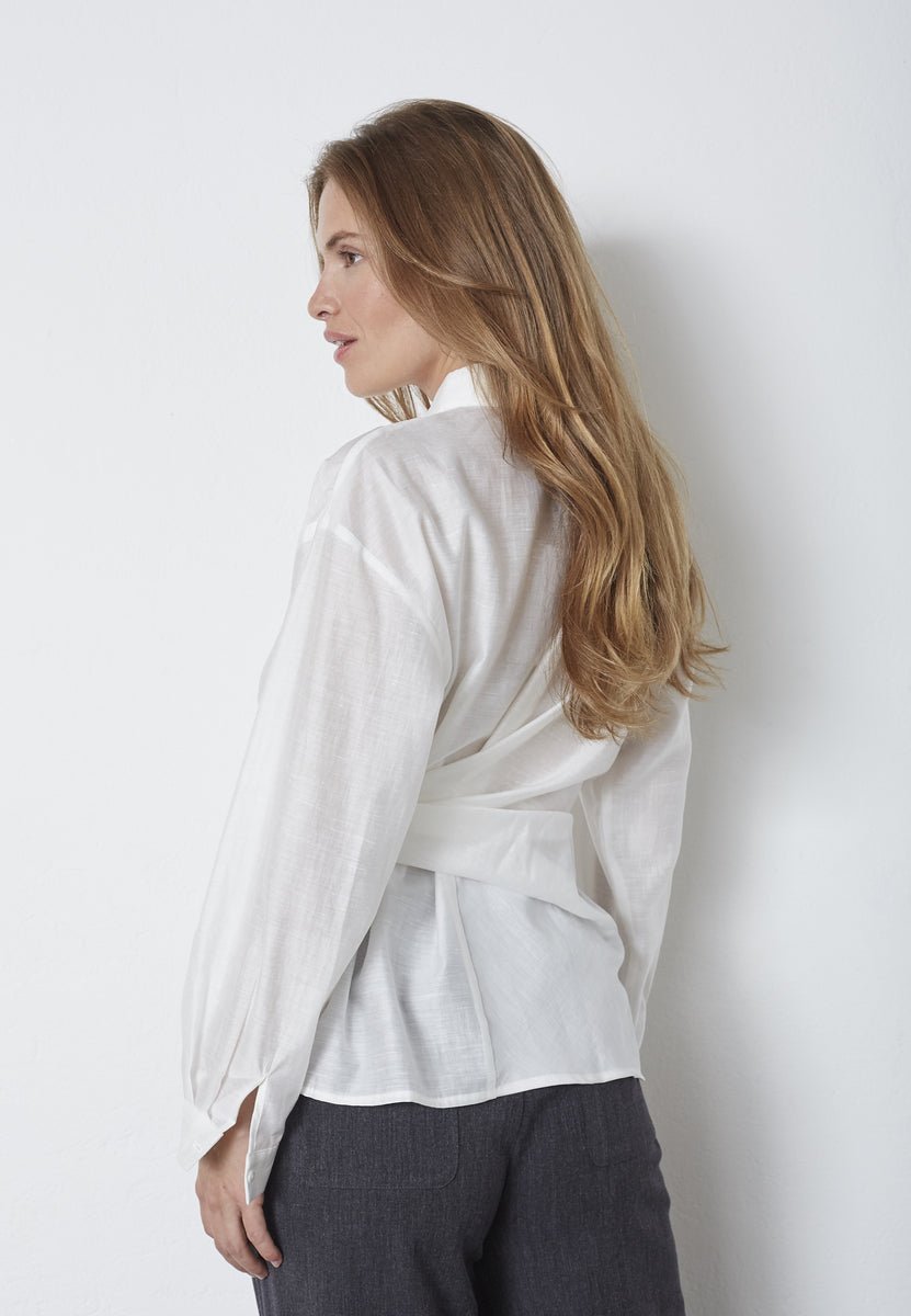 IdinaCC Tie Shirt - Off white - Co'couture