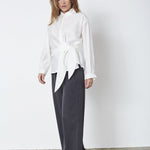 IdinaCC Tie Shirt - Off white - Co'couture