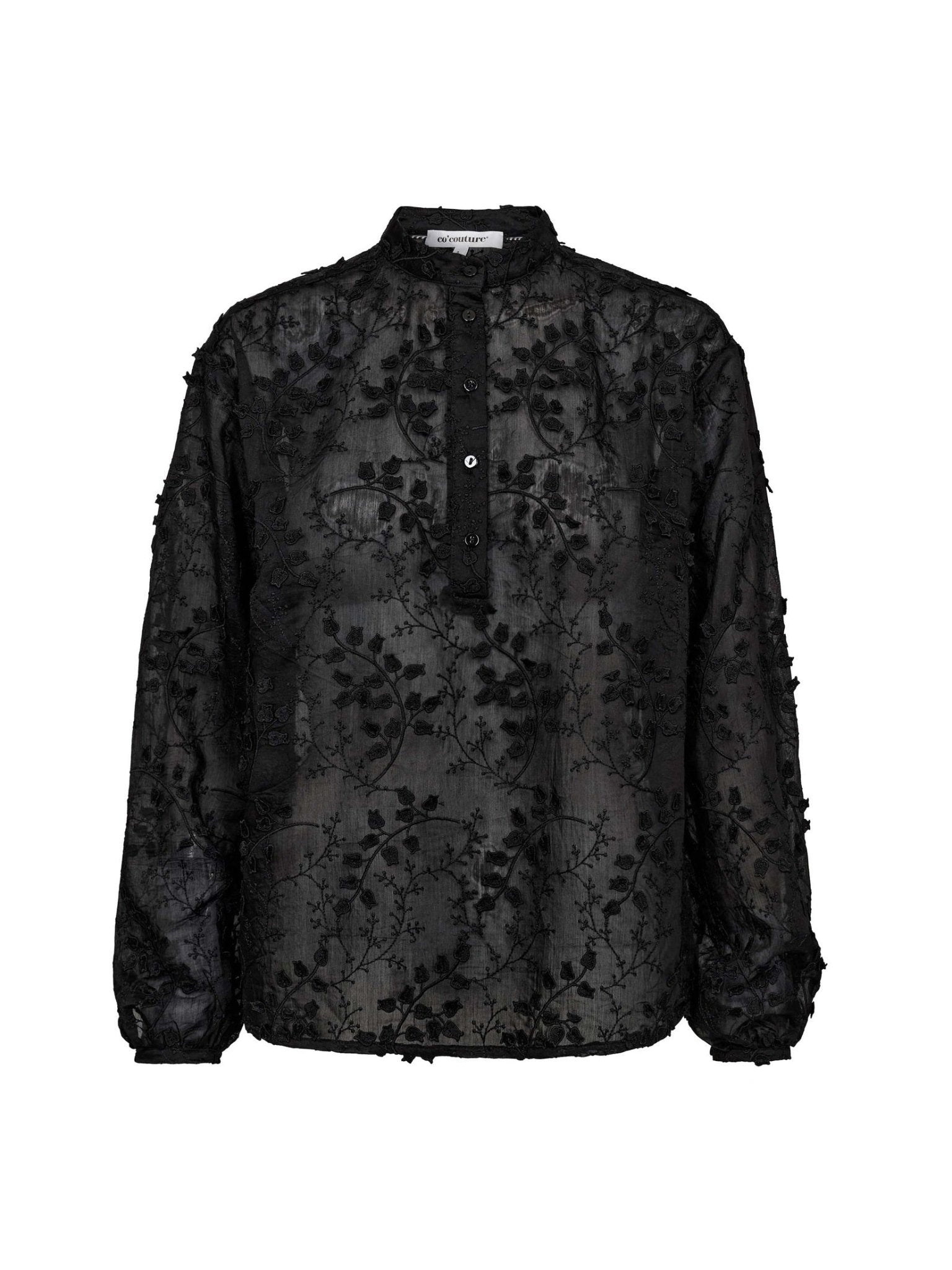 IsakCC Embroidery Shirt - Black - Co'couture