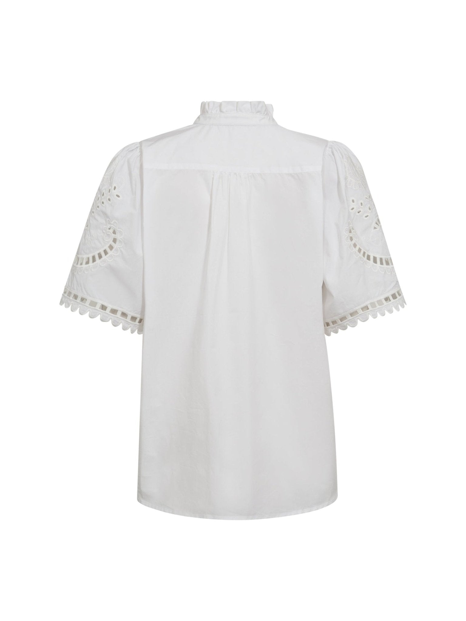 KelliseCC Embroidery SS Shirt - White - Co'couture