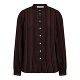 KesiCC Lace Shirt - Dark Brown - Co'couture