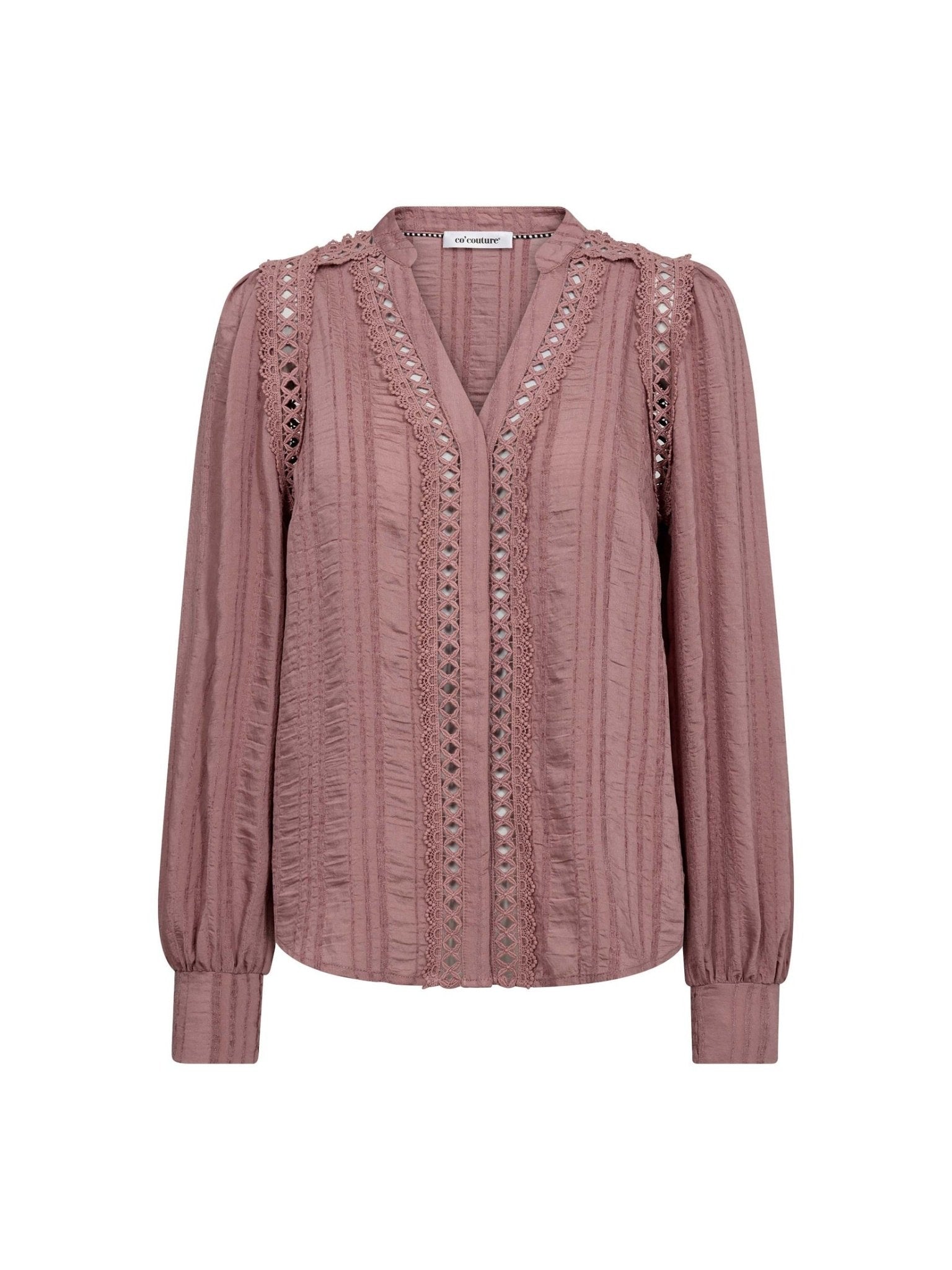KesiCC Lace V - Shirt - Old Rose - Co'couture