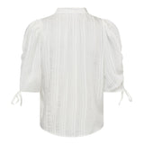 KesiCC SS Puff Blouse - White - Co'couture