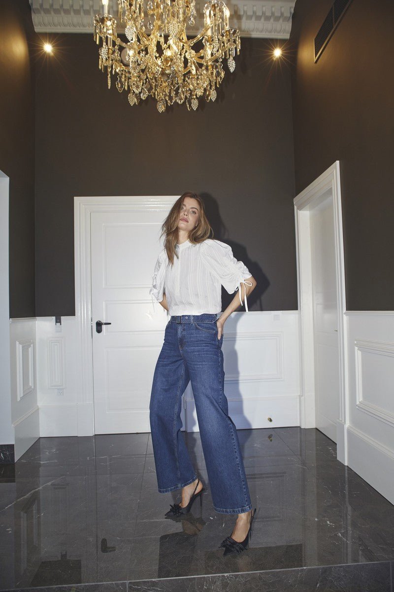 KesiCC SS Puff Blouse - White - Co'couture