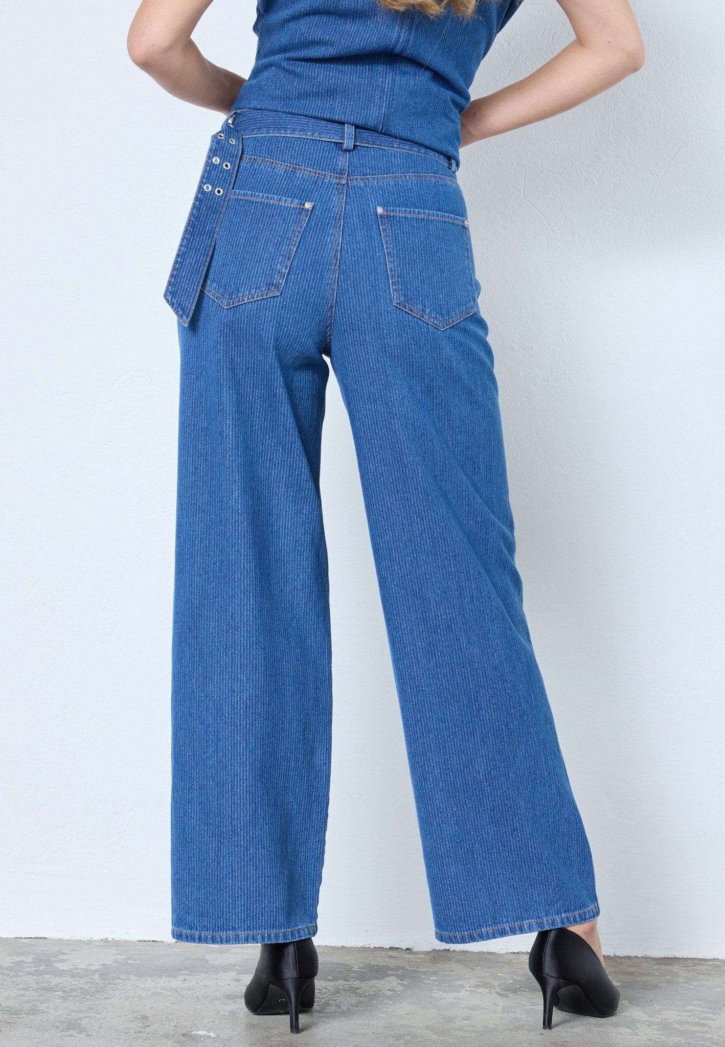 KimmyCC Belt Jeans - Dark Denim - Co'couture