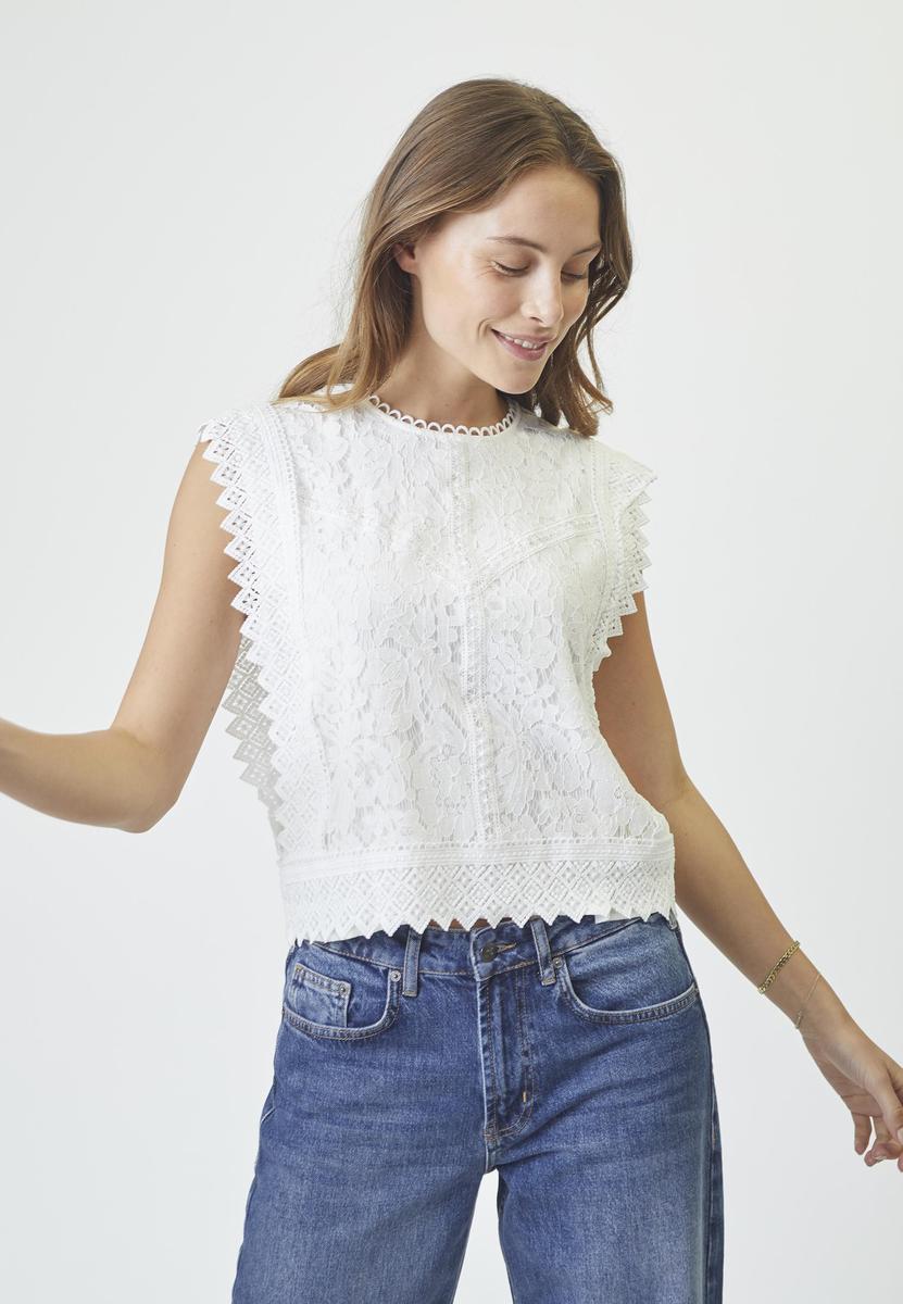 LanaCC Lace Top - White - Co'couture