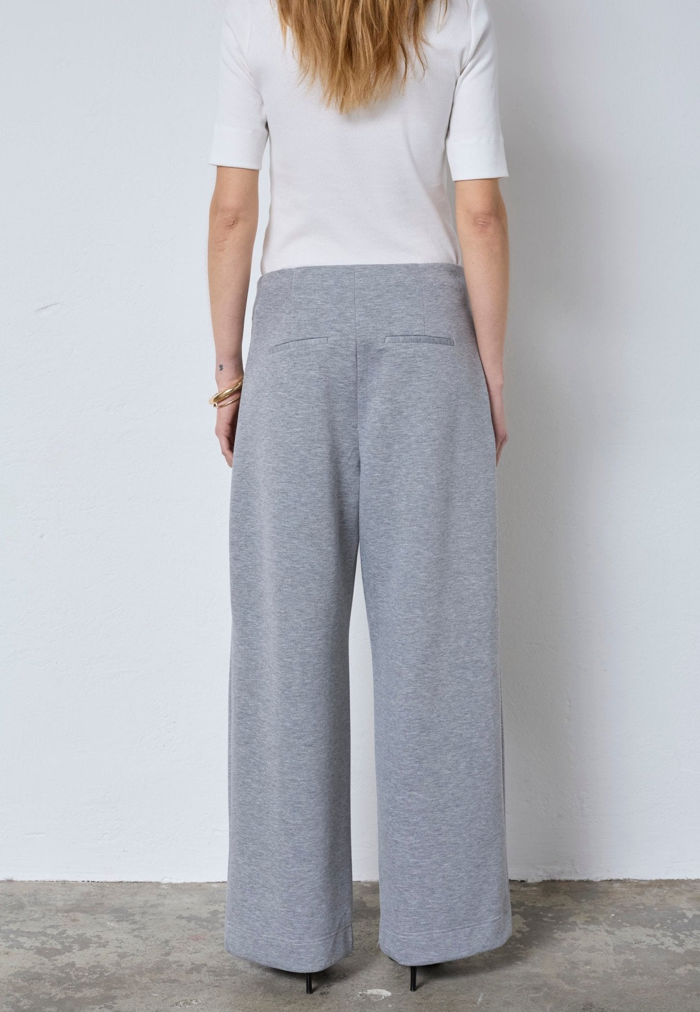 LanceCC Pleat Sweatpant - Grey Melange - Co'couture