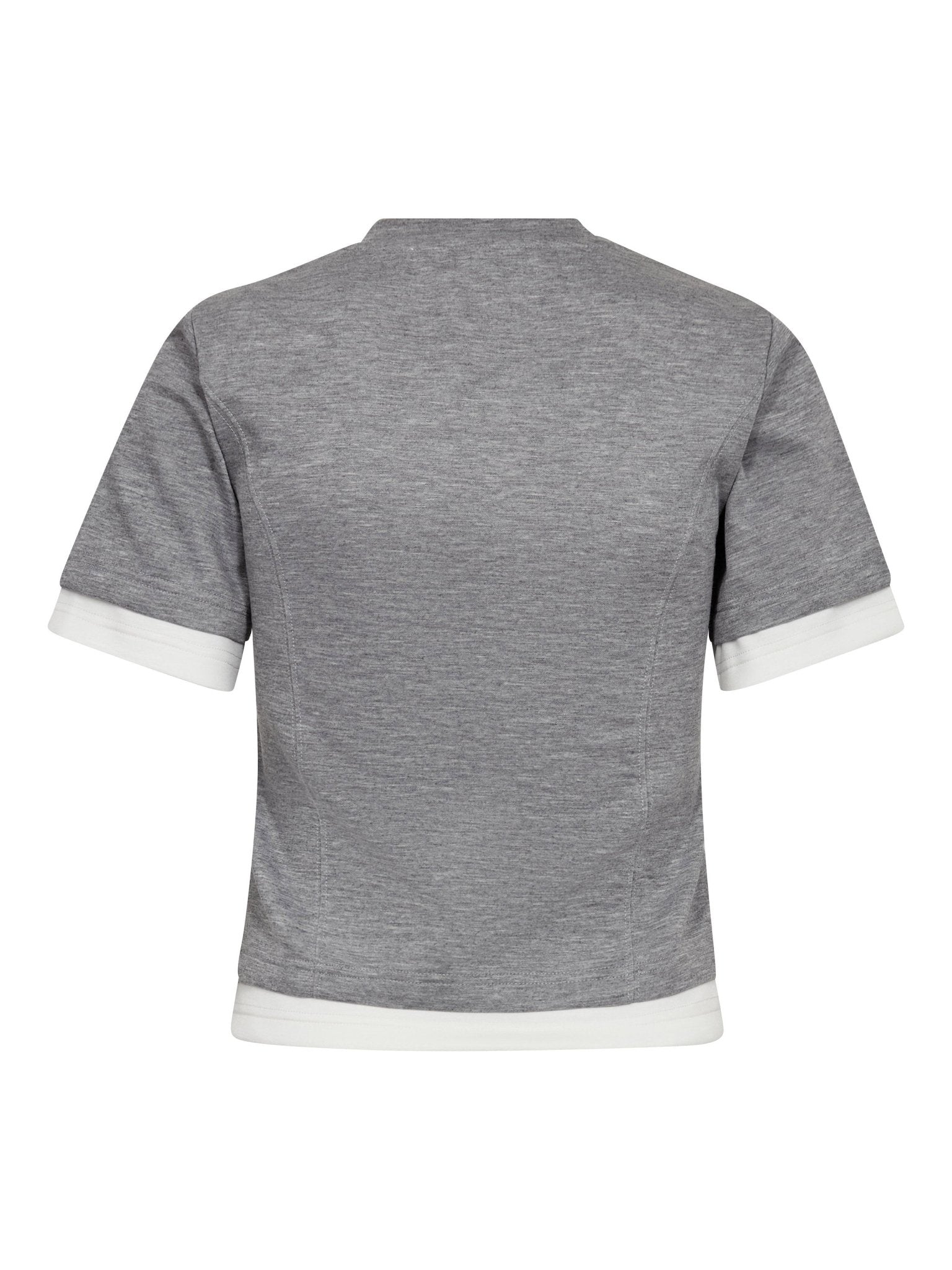 LanceCC Zipper Tee - Grey Melange - Co'couture
